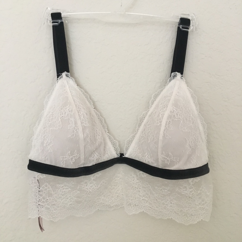 BRAND NEW Victoria’s Secret white lace bralette